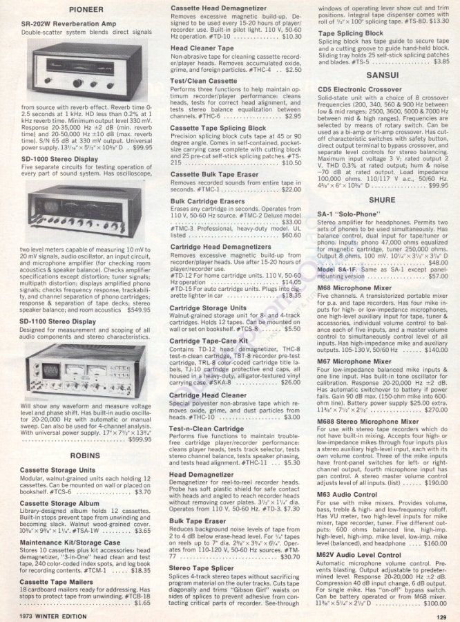 StereoReview: TAPE RECORDER GUIDE 1973 | QuadraphonicQuad Home Audio Forum