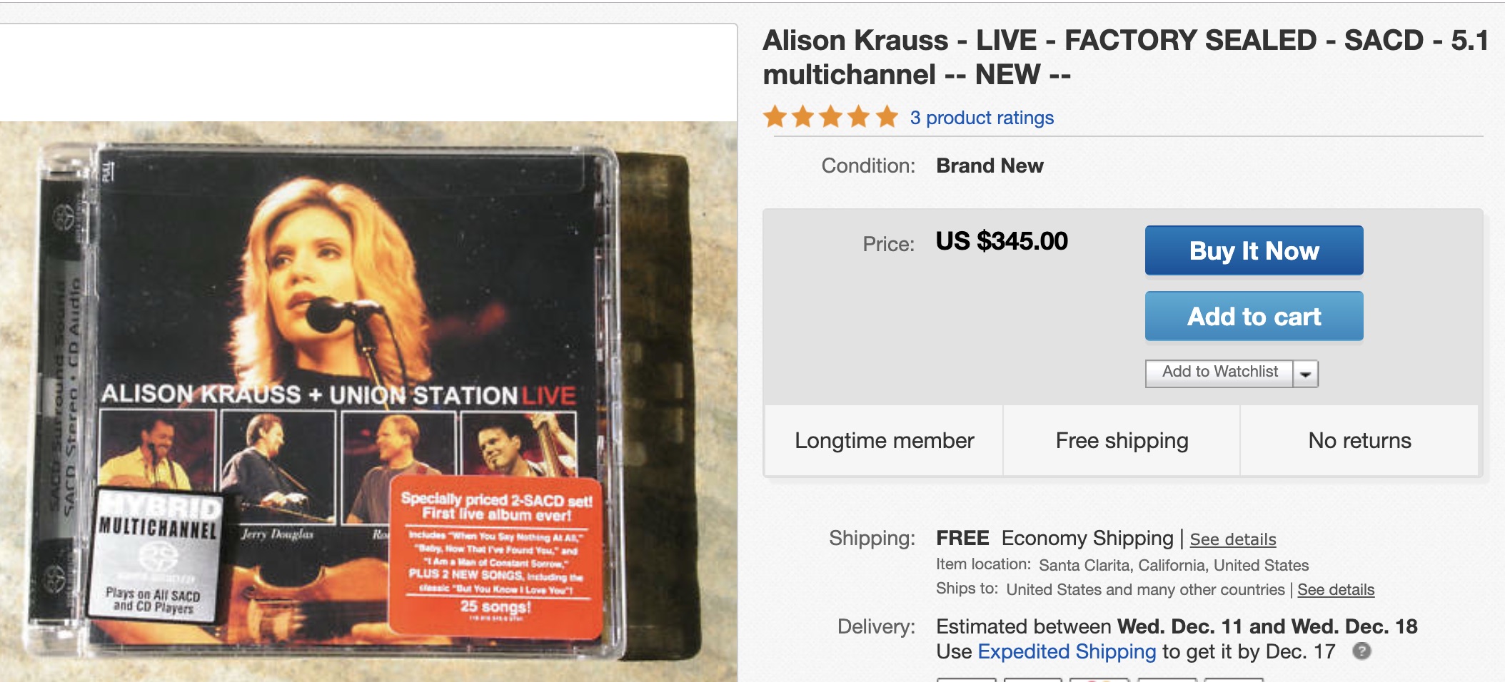 Alison Krauss Union Station Live Sacd Quadraphonicquad